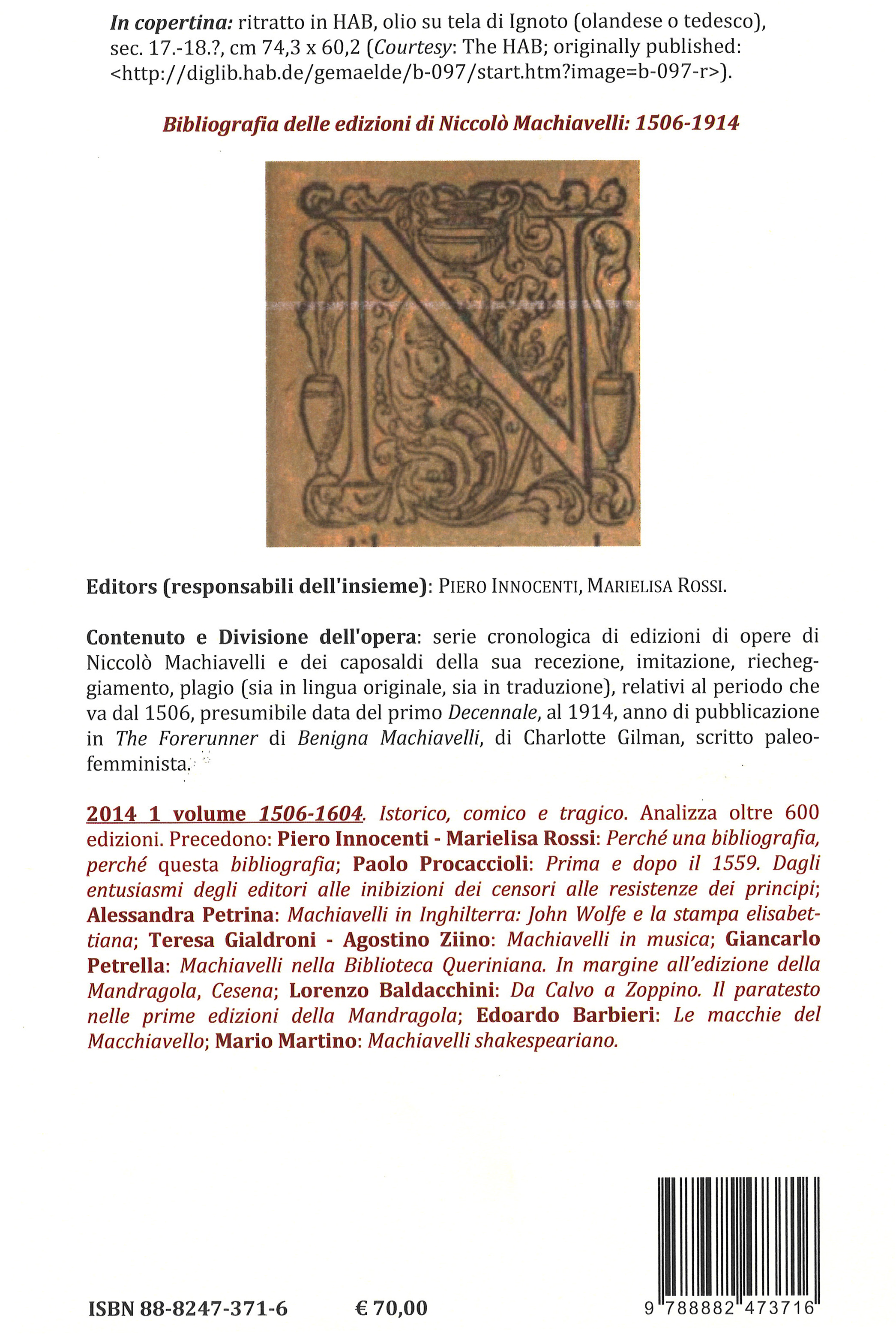 Bibliografia delle edizioni di Machiavelli I: 1506-1604 - immagine 2