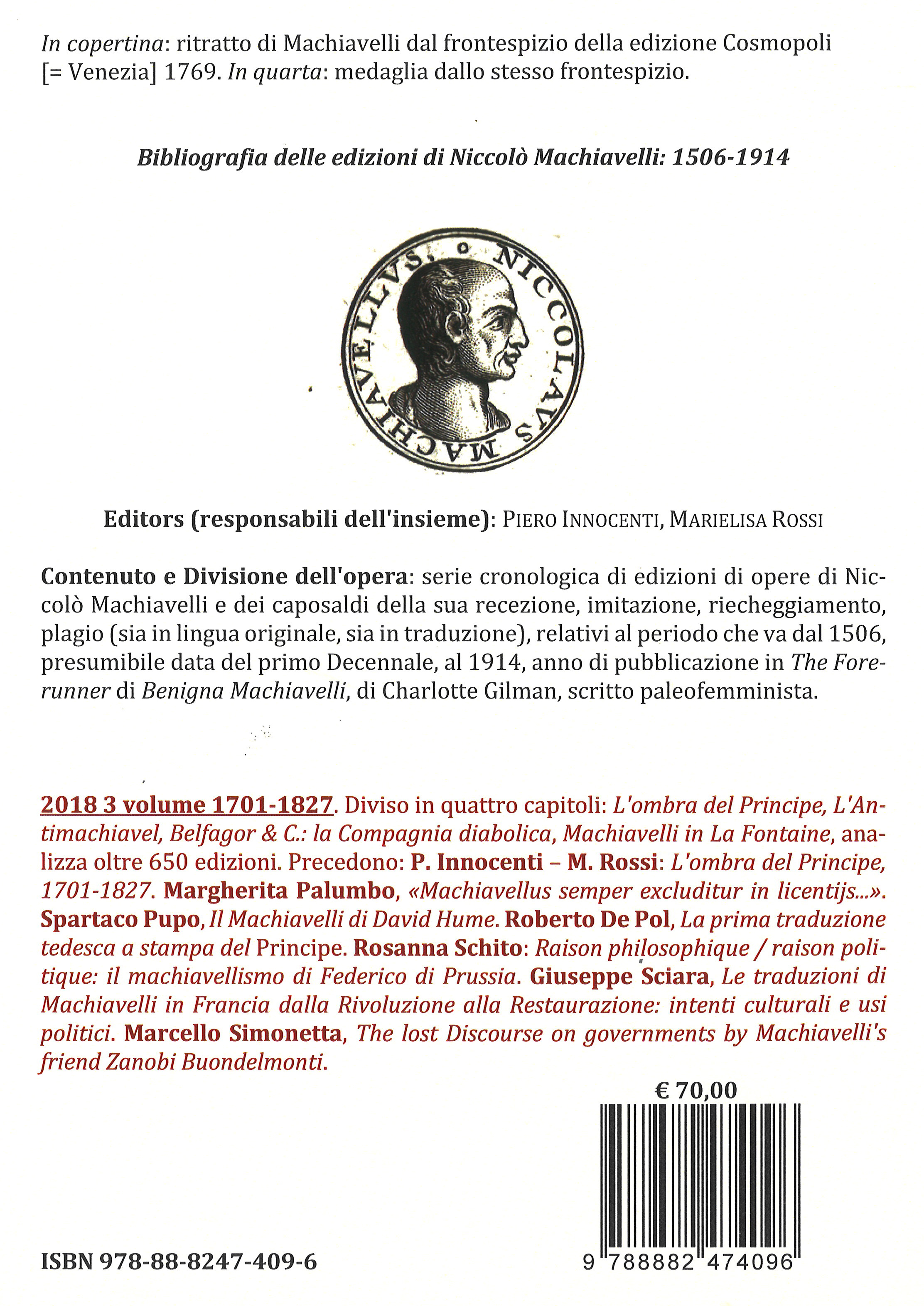 Bibliografia delle edizioni di Machiavelli III: 1701-1827 - immagine 2