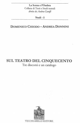 Sul teatro del Cinquecento