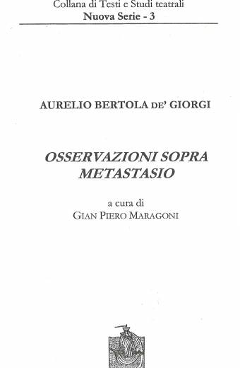 Osservazioni sopra Metastasio