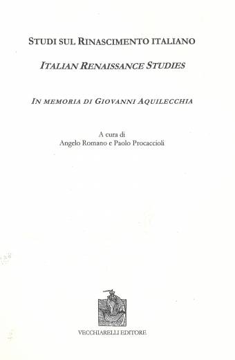 Studi sul Rinascimento italiano