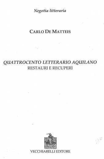 Quattrocento letterario aquilano