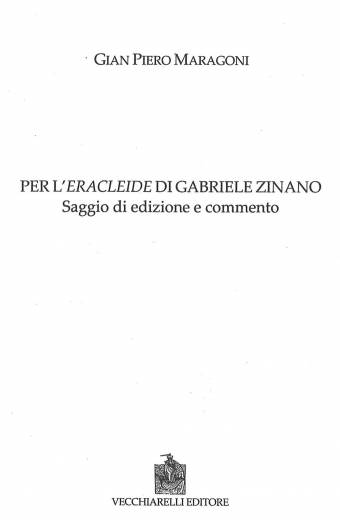 Per L'Eracleide di Gabriele Zinano