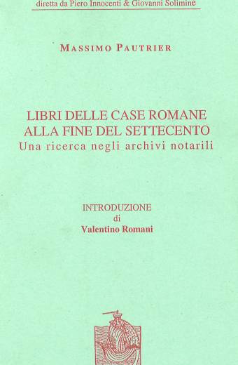 Libri delle case romane alla fine del Settecento