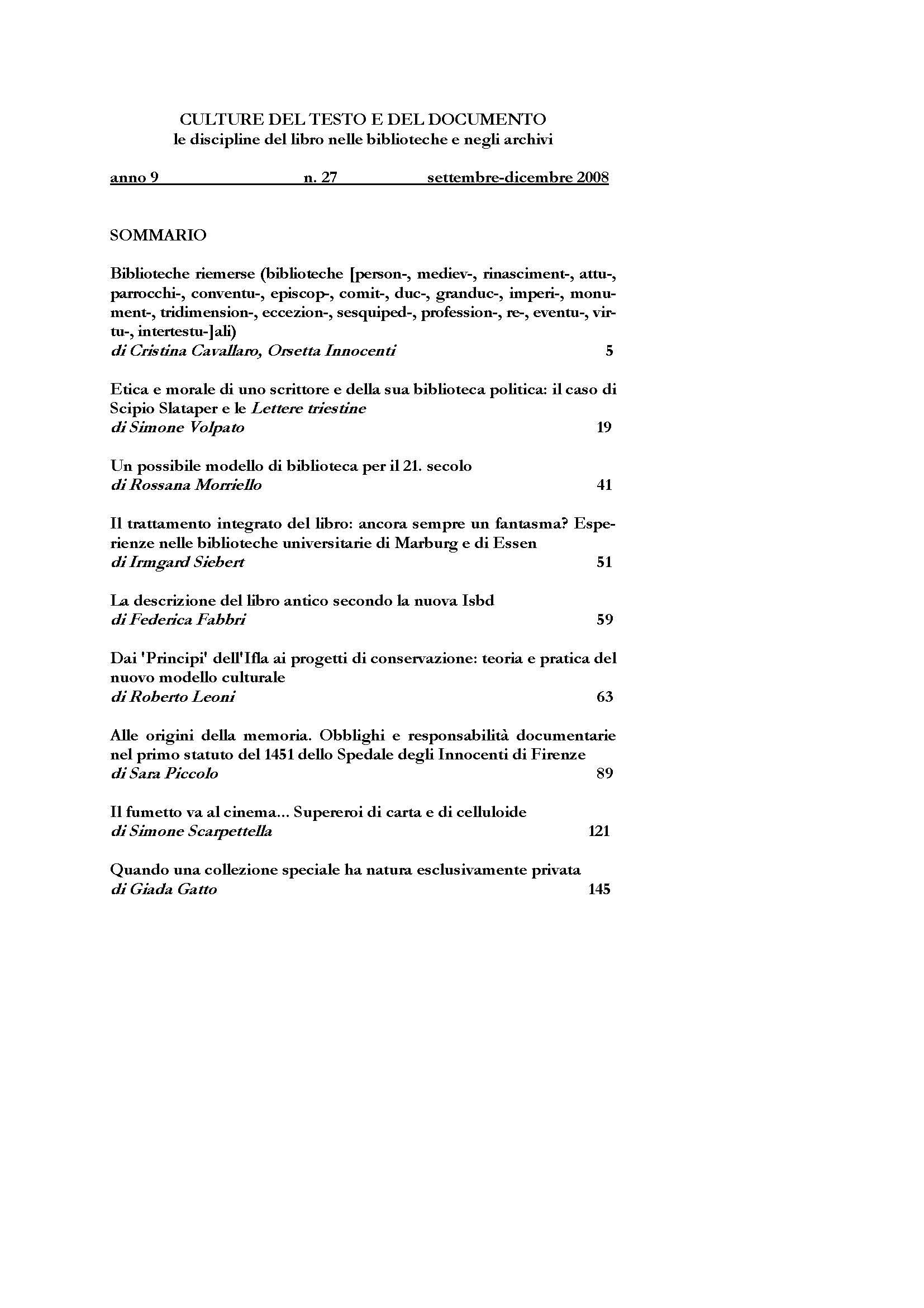 Culture del testo e del documento 27, 2008 - immagine 2