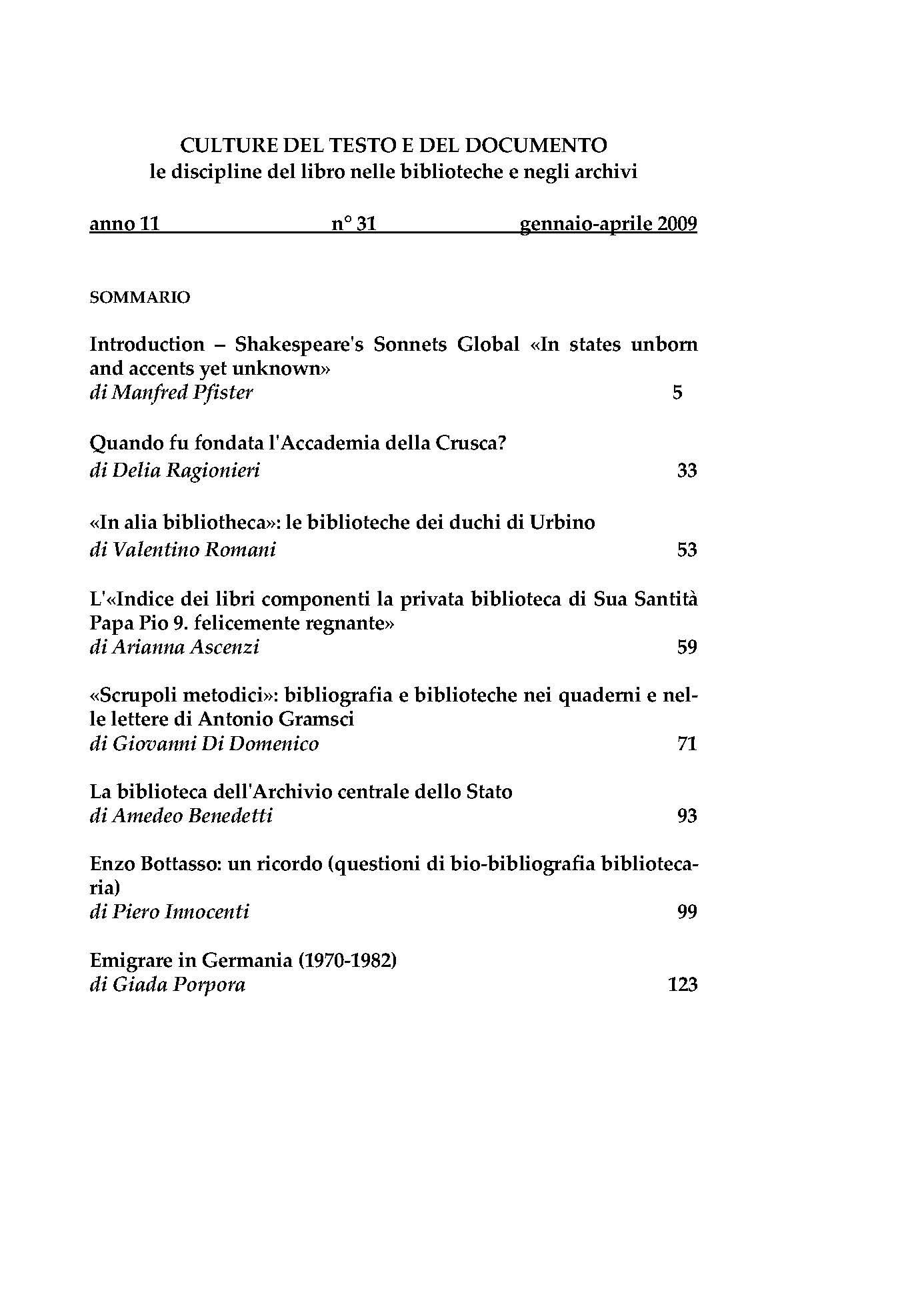 Culture del testo e del documento 31, 2010 - immagine 2