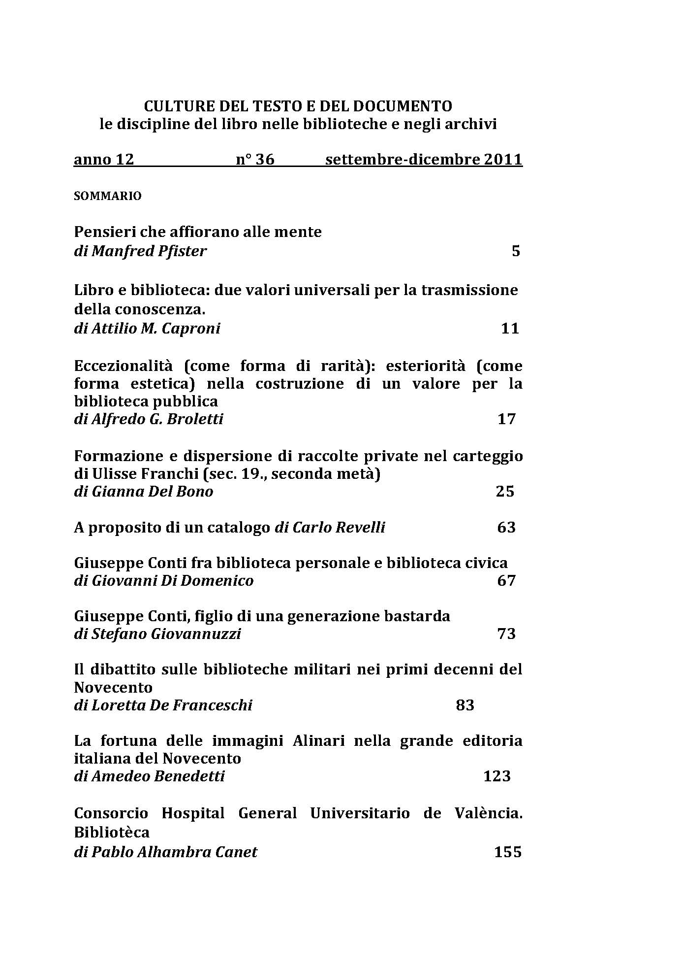 Culture del testo e del documento 36, 2011 - immagine 2