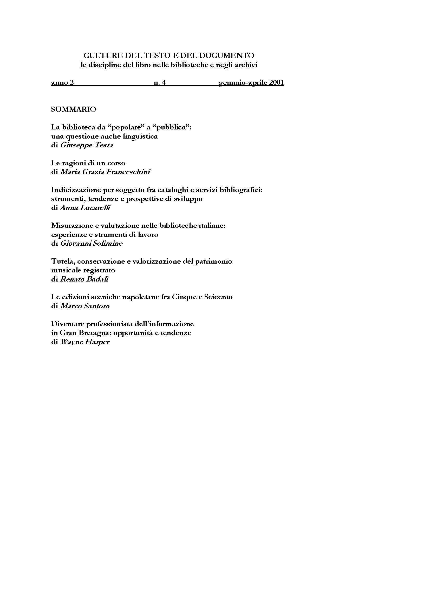 Culture del testo e del documento 4, 2001 - immagine 2