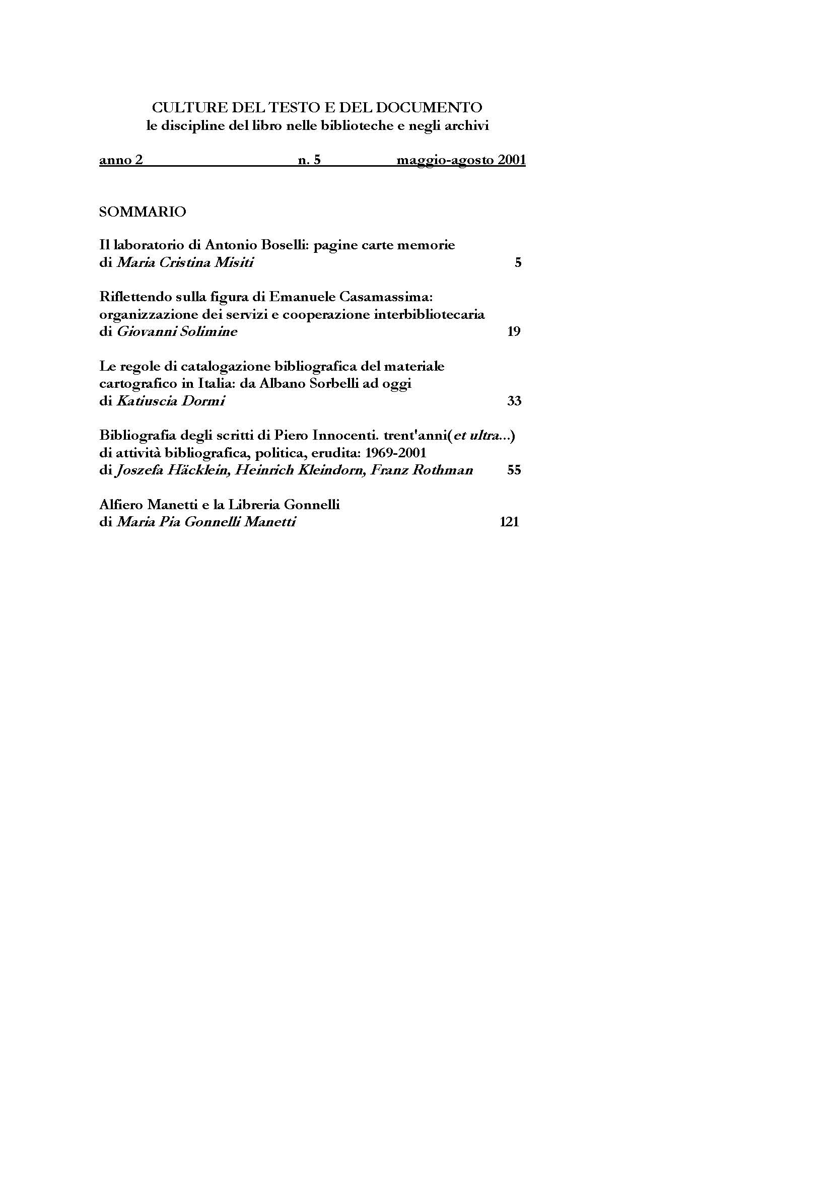 Culture del testo e del documento 5, 2001 - immagine 2