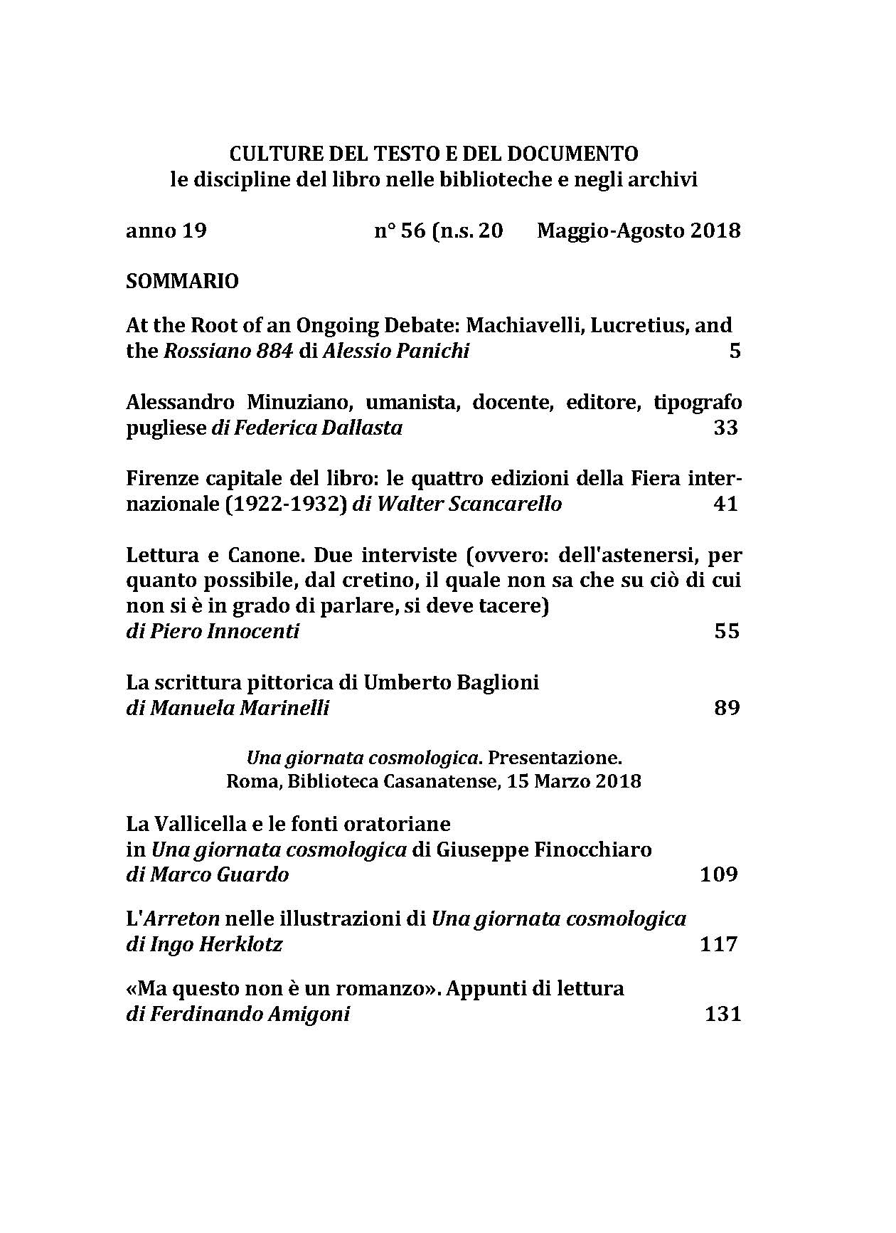 Culture del testo e del documento 56, 2018 - immagine 2