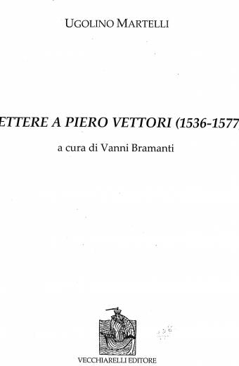 Lettere a Piero Vettori (1536-1577)