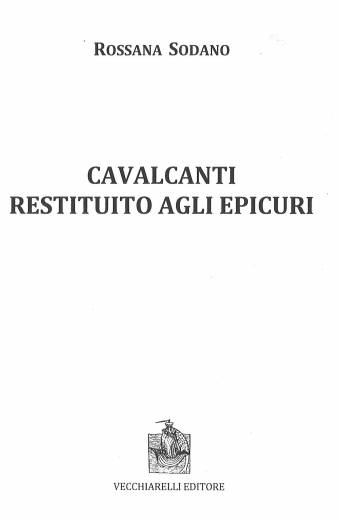 Cavalcanti restituito agli epicuri