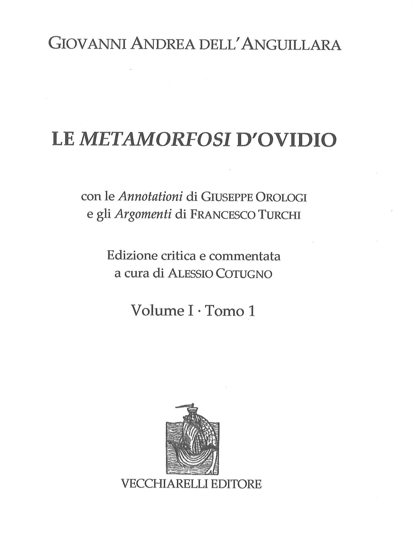 Metamorfosi (Le) d'Ovidio