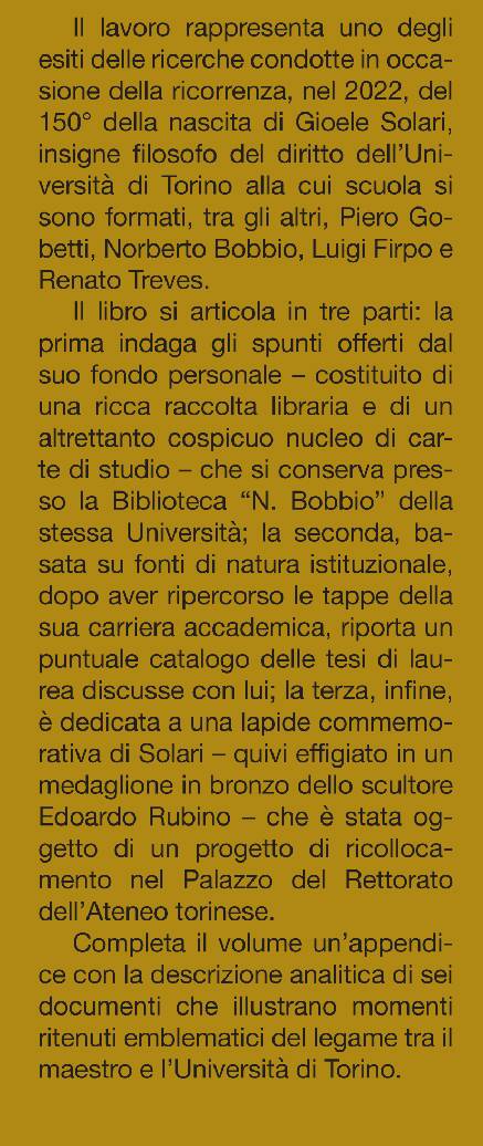 Gioele Solari maestro dei maestri - immagine 2