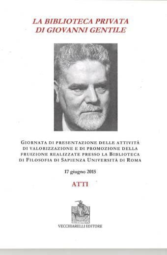 La biblioteca privata di Giovanni Gentile